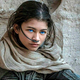 Zendaya as Chani in Denis Villeneuve's Dune.